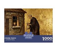 Saint Nicolas, évêque de Myre Puzzle en Bois Imperméable DIY Puzzles De 1000 Pièces pour Adultes Cadeaux Coloré Jeux Éducatifs