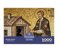 Saint Nicolas, évêque de Myre Puzzle en Bois Imperméable Puzzles De 1000 Pièces pour Adultes Amusant De Décoration pour La Maison