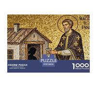 Saint Nicolas, évêque de Myre Puzzle en Bois Imperméable Puzzles De 1000 Pièces pour Adultes Impossible Jeux De Stimulants