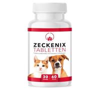 Saint Nutrition® Zeckenix - Comprimés anti-tiques pour chiens - Complément alimentaire avec des ingrédients naturels - Sans additifs artificiels - 60 comprimés pour chats et chiens