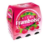 SAINT OMER Bière aromatisée framboise 2,8 % - Pack 6 x 25 cl