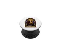 Saint Padre Pio Décoration catholique Gothique en mosaïque PopSockets PopGrip Adhésif