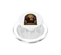 Saint Padre Pio Décoration catholique Gothique en mosaïque PopSockets PopGrip pour MagSafe