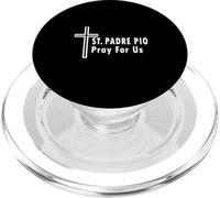Saint Padre Pio Prière pour Nous Saint Patronage Catholique Prière PopSockets PopGrip pour MagSafe
