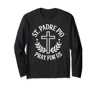 Saint Padre Pio Priez pour Nous Saint catholique Manche Longue