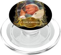 Saint Pape Jean Paul II Croix catholique Saint Polonais PopSockets PopGrip pour MagSafe