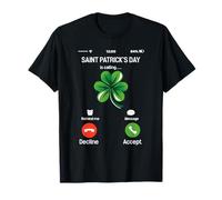 Saint Patrick is Calling I Have to Go Irish Heritage T-Shirt