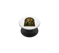Saint Patrick Trèfle Cathédrale Mosaïque Icône Sacrée Art PopSockets PopGrip Adhésif