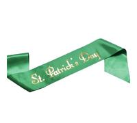 Saint Patricks Day - ceinture d'épaule verte, bandeau à nœud, tête Bopper, cerceau pour cheveux irlandais, accessoire de Costume, fournitures de fête