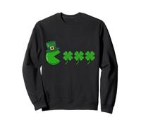 Saint Patrick's Day Pac Gamer Funny Gaming Fan Sweatshirt