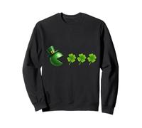 Saint Patrick's Day Pac Gamer Funny Gaming Fan Sweatshirt