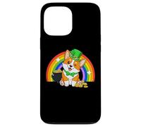 Saint Patrick's Day St. Paddy's Irish Luck Corgi Dog Lover Coque pour iPhone 13 Pro Max