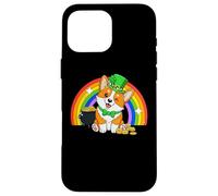 Saint Patrick's Day St. Paddy's Irish Luck Corgi Dog Lover Coque pour iPhone 16 Pro Max