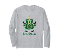 Saint Patricks Shamrock Lepricorn Kids St. Patrick's Day Manche Longue