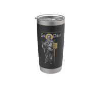Saint Paul l'Apôtre Philippiens 1:21 Christian Gobelet isotherme en acier inoxydable double paroi
