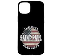 Saint Paul Minnesota, Drapeau américain Vintage Coque pour iPhone 15 Plus