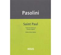 Saint Paul - Pier Paolo Pasolini - Nous Eds - broché - Essai