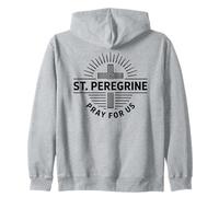 Saint Peregrine Pray for Us Catholic Patron Saint Devotion Sweat à Capuche