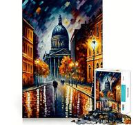 Saint-Pétersbourg en Couleurs Puzzle de 1000 pièces pour Adolescents Stimule la mémoire Loisirs faciles Bords Nets Surprise de Noël (50x75cm)