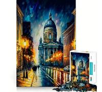 Saint-Pétersbourg en Couleurs Puzzle de 1000 pièces pour Adultes Jeu de réflexion et de renforcement des Liens familiaux Découpe de précision Cadeau créatif (50x75cm)