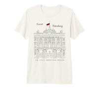 Saint-Pétersbourg, Musée d'art de l'Ermitage, Russie, Dessin T-Shirt Haut de Gamme