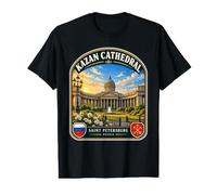 Saint-Pétersbourg Russie Vintage Russian City Travel T-Shirt Graphique avec Valeur