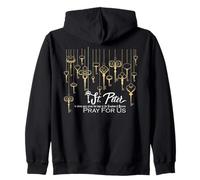 Saint Pierre Clés du Royaume des cieux Apôtres Saints Sweat à Capuche