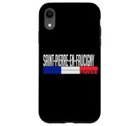 Saint-Pierre-en-Faucigny Drapeau France Fierté de la Ville française Coque pour iPhone XR