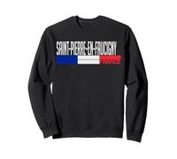 Saint-Pierre-en-Faucigny Drapeau France Fierté de la Ville française Sweatshirt