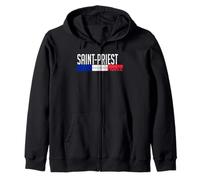 Saint-Priest France Drapeau France Fierté de la Ville française Sweat à Capuche