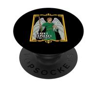 Saint Raphael Guardian Angel Faithful Protector PopSockets PopGrip Adhésif