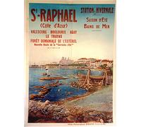 Saint Raphael Reproduction Affiche Poster-Format Size 50X70 cm Papier 300 GR-Vente du fichier numérique HD Possible Nous Consulter.(Boutique : affichevintage.FR)