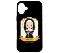 Saint Rita de Cascia Prière catholique Saint Patron Causes perdues Coque pour iPhone 16 Plus
