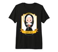 Saint Rita de Cascia Prière catholique Saint Patron Causes perdues T-Shirt Haut de Gamme
