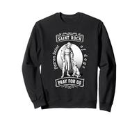 Saint Roch Patron des Chiens Icône Art pour la Foi catholique Sweatshirt