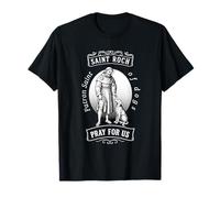 Saint Roch Patron des Chiens Icône Art pour la Foi catholique T-Shirt