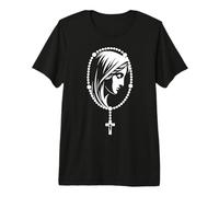 Saint Rosaire Vierge Marie Catholique Rosaire Mystères T-Shirt Haut de Gamme