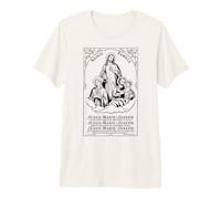 Saint Sacré-Cœur Immaculée Marie Famille Catholique T-Shirt Haut de Gamme