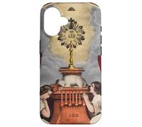 Saint Sacrement Eucharistique Adoration Catholique Autel Agneau Coque pour iPhone 16