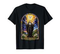 Saint Scholastica Colombe Catholique Gothique Cathédrale Art Icône T-Shirt