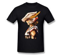 Saint Seya T Shirt Knights of The Zodiac Saint Seya T-Shirt Men Cotton Streetwear Tee Shirt Men Short-Sleeve Printed Tshirt Black L