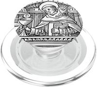 Saint Thomas d'Aquin Traditionnel Latin Vintage Catholique Saint PopSockets PopGrip pour MagSafe