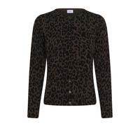 Saint Tropez - Cardigan léopard avec encolure en V - Femme - Pulls - Brun - Taille: 38 FR