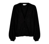 Saint Tropez - Cardigan Noir avec Manches Bouffantes - Femme - Pulls - Noir - Taille: 40 FR