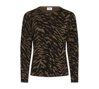 SAINT TROPEZ Cardigan 'Zhila' marron / noir, Taille XL