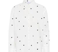 Saint Tropez - Chemise Blanche à Motif Cœur - Femme - Blouses et Chemises - Blanc - Taille: 42 FR