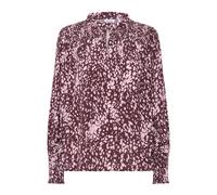 Saint Tropez - Chemisier à pois animalier Modèle MalikaSZ - Femme - Blouses et Chemises - Brun - Taille: 46 FR