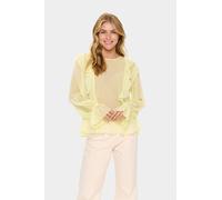SAINT TROPEZ Chemisier 'Labelle ' jaune pastel, Taille XS