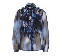 SAINT TROPEZ Chemisier 'Lilja' marine / bleu-gris / rose, Taille XS