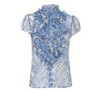 SAINT TROPEZ Chemisier 'LiljaSZ' bleu clair / lie de vin / blanc, Taille L